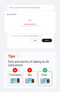 Upload your ID card photo (KTP)